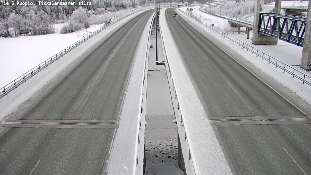 Weather Camera Image Väg 5 Kuopio, Tikkalansaari, Kuopio, Pohjois-Savo