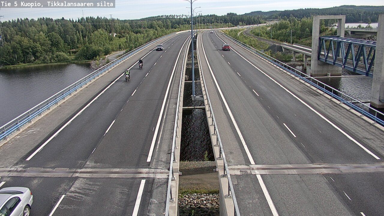Weather Camera Image Road 5 Kuopio, Tikkalansaari, Kuopio, Pohjois-Savo