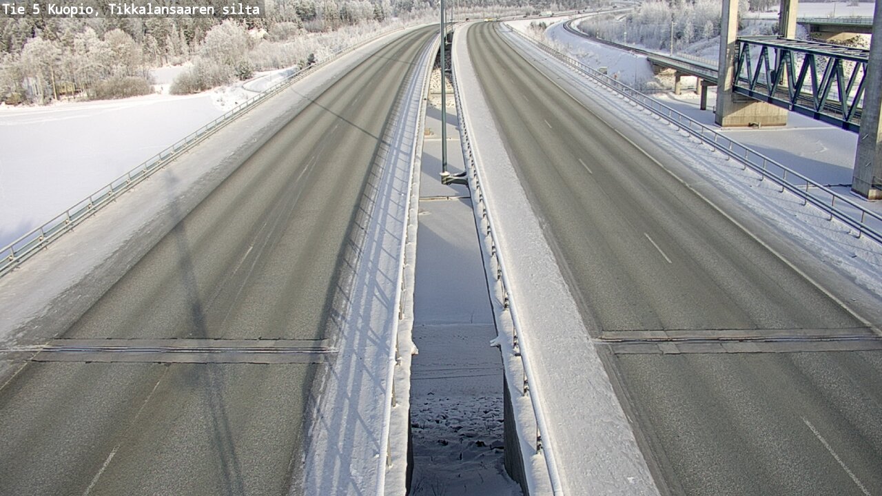 Weather Camera Image Väg 5 Kuopio, Tikkalansaari, Kuopio, Pohjois-Savo