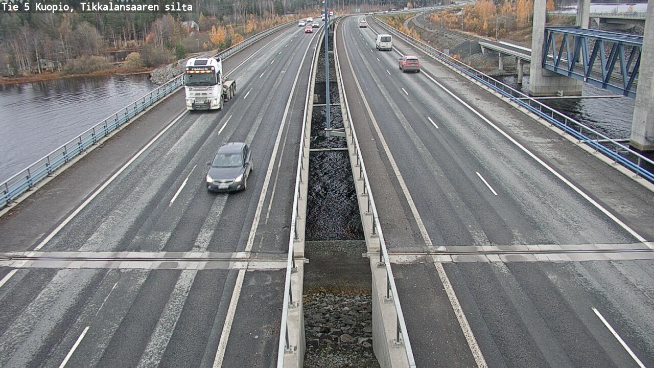 Weather Camera Image Väg 5 Kuopio, Tikkalansaari, Kuopio, Pohjois-Savo