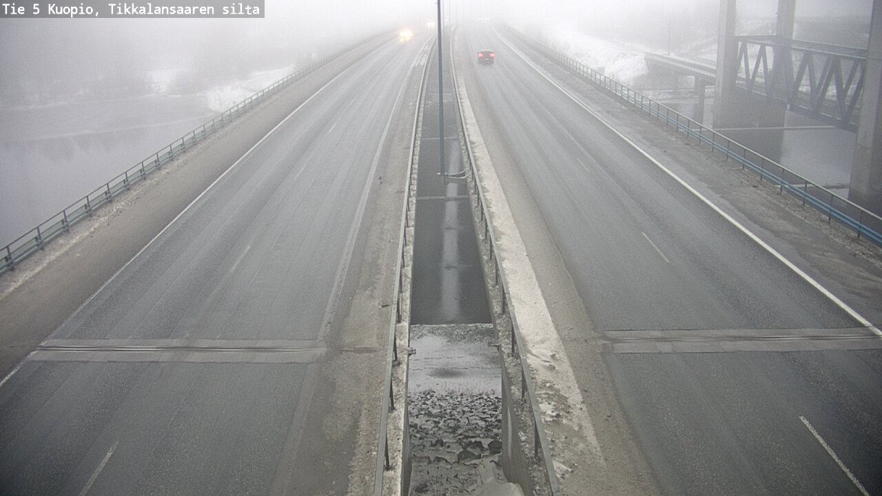 Weather Camera Image Road 5 Kuopio, Tikkalansaari, Kuopio, Pohjois-Savo