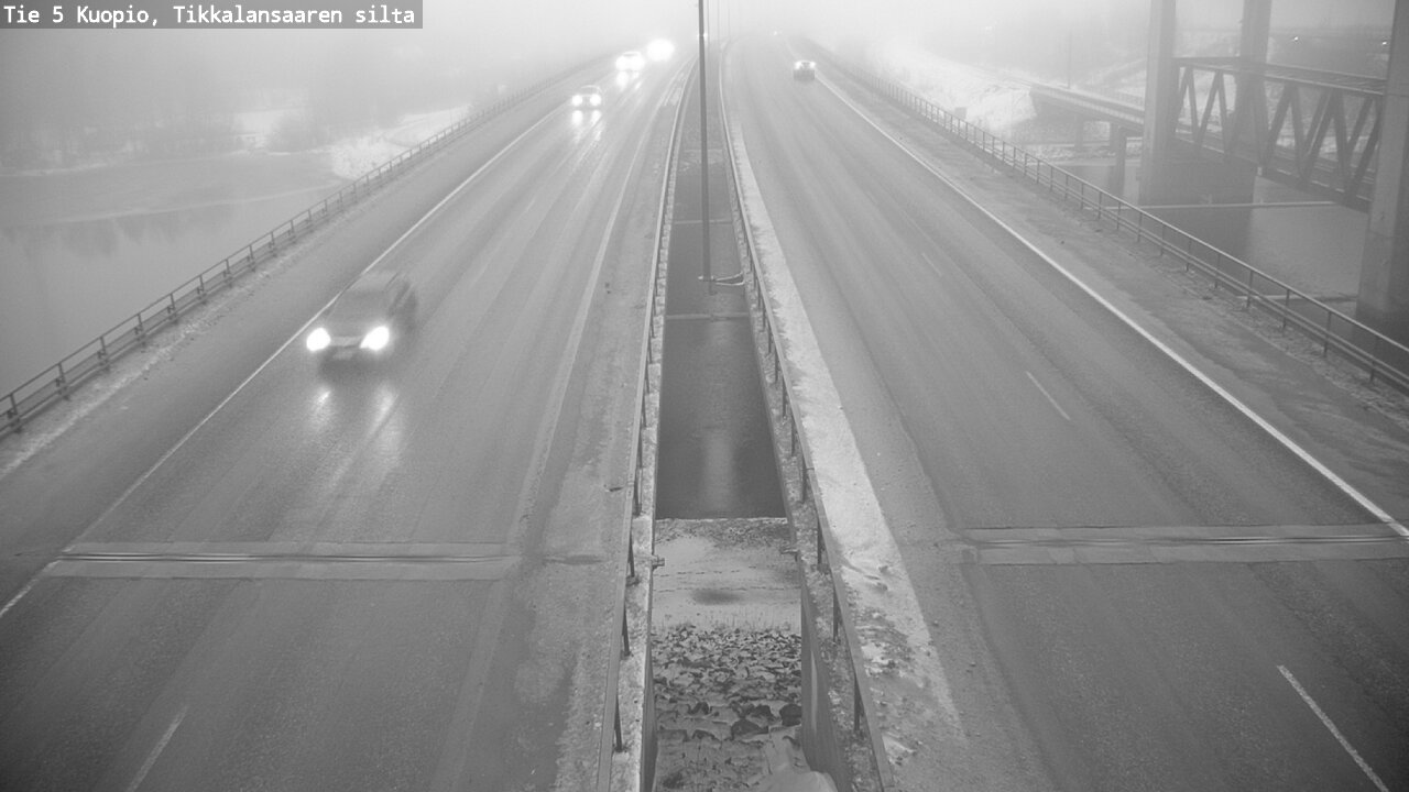 Weather Camera Image Road 5 Kuopio, Tikkalansaari, Kuopio, Pohjois-Savo