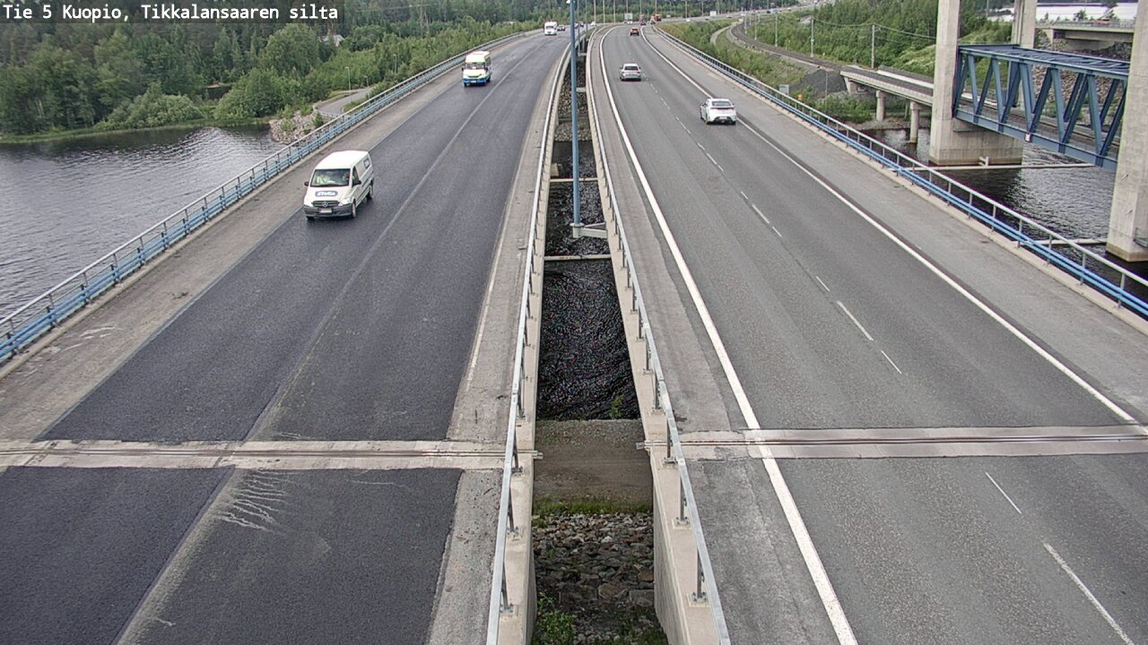 Weather Camera Image Road 5 Kuopio, Tikkalansaari, Kuopio, Pohjois-Savo