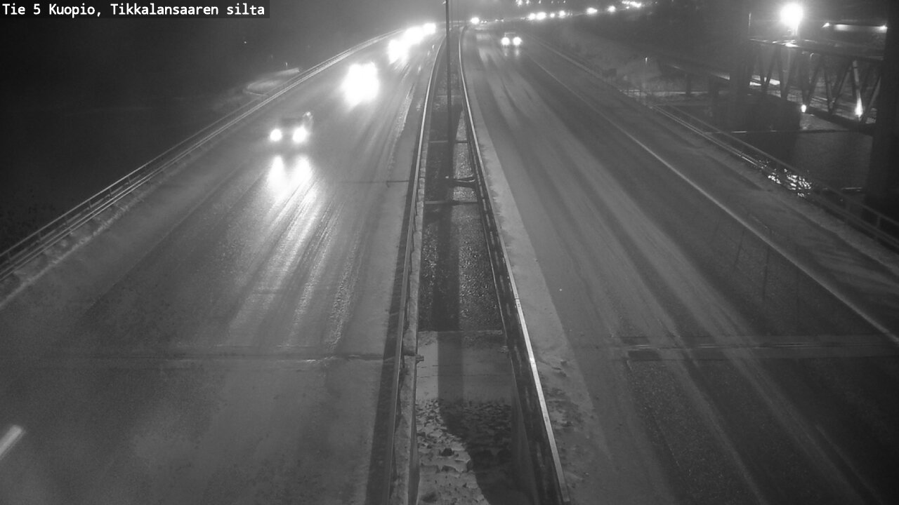 Weather Camera Image Road 5 Kuopio, Tikkalansaari, Kuopio, Pohjois-Savo