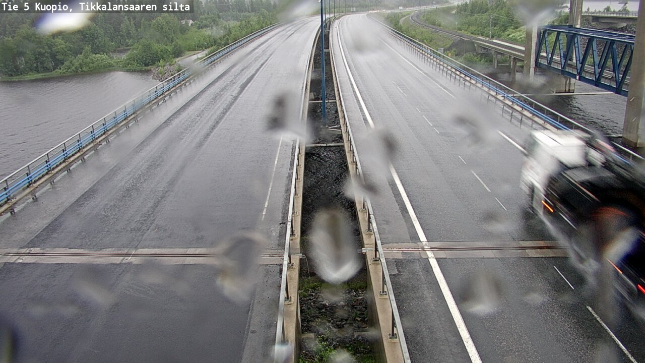 Weather Camera Image Road 5 Kuopio, Tikkalansaari, Kuopio, Pohjois-Savo