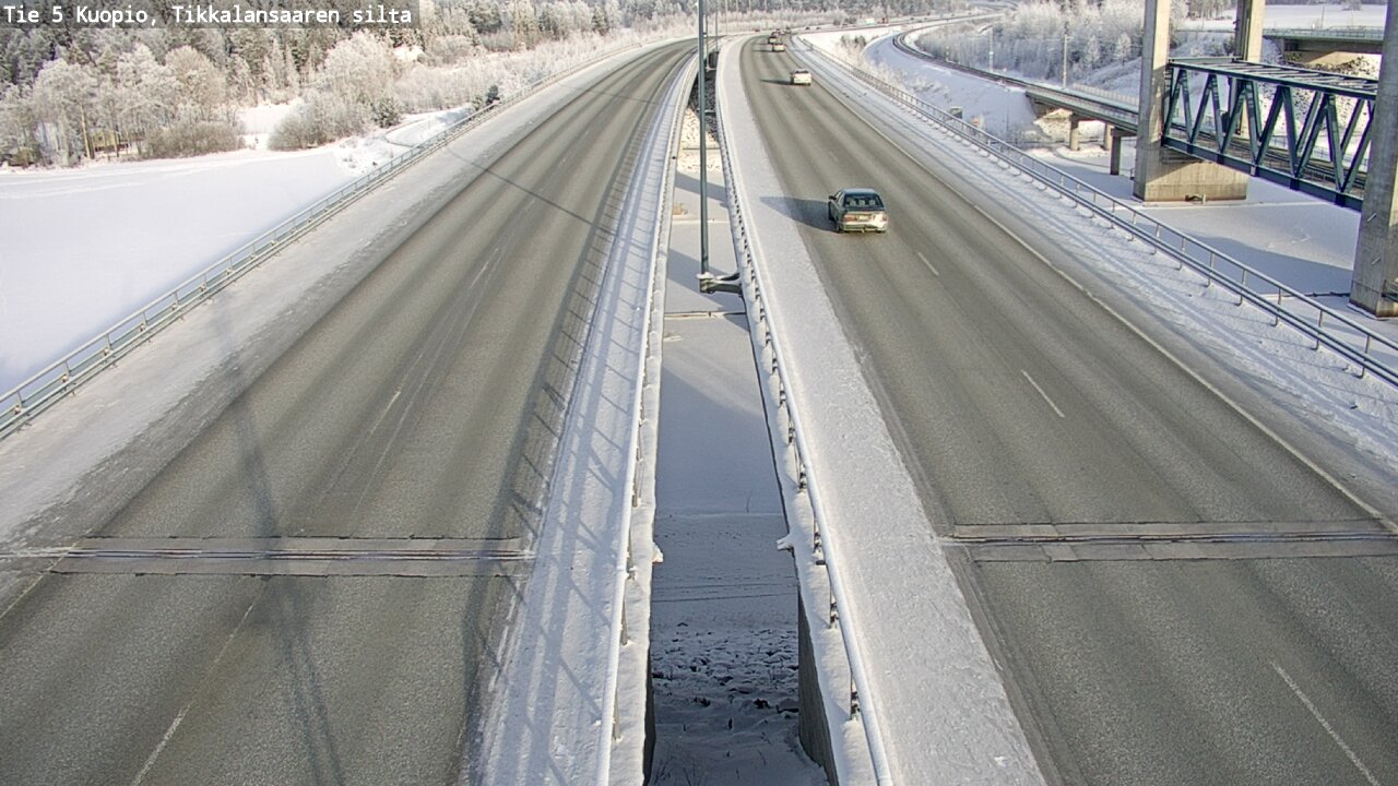 Weather Camera Image Väg 5 Kuopio, Tikkalansaari, Kuopio, Pohjois-Savo
