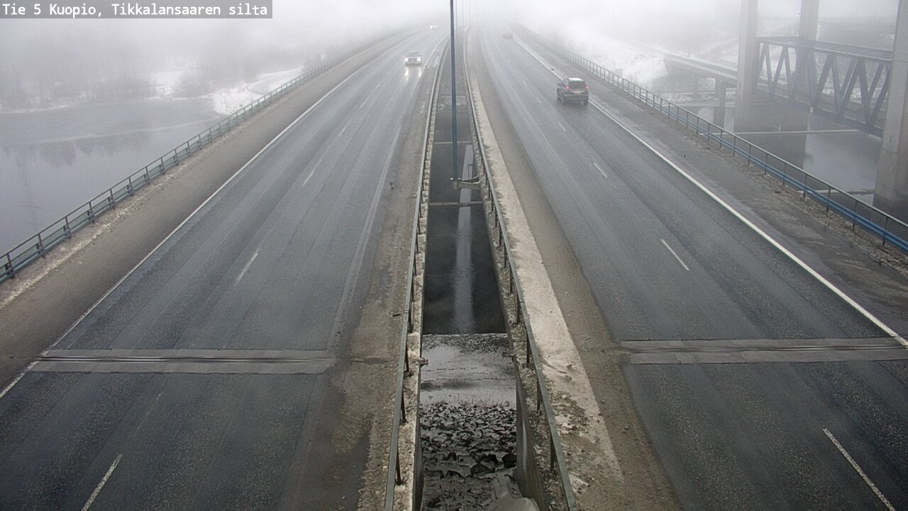 Weather Camera Image Road 5 Kuopio, Tikkalansaari, Kuopio, Pohjois-Savo