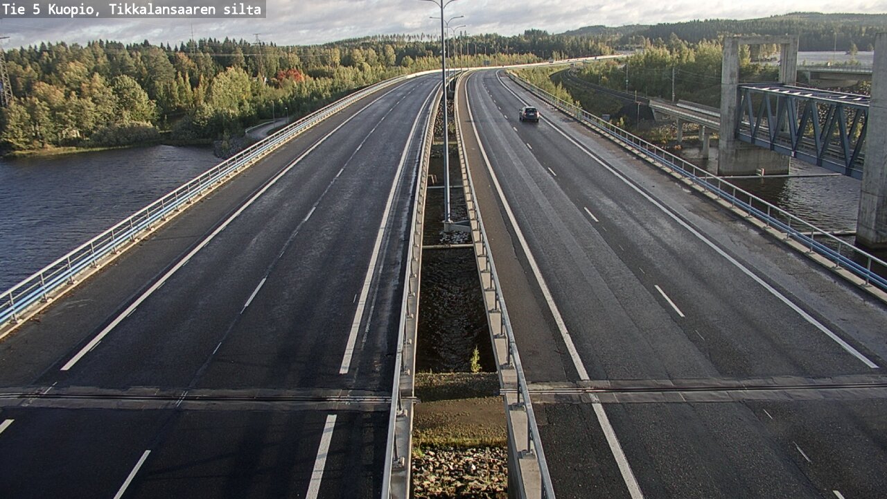 Weather Camera Image Väg 5 Kuopio, Tikkalansaari, Kuopio, Pohjois-Savo