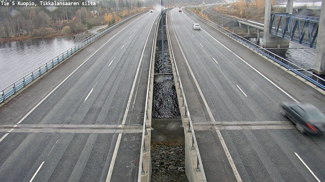 Weather Camera Image Väg 5 Kuopio, Tikkalansaari, Kuopio, Pohjois-Savo