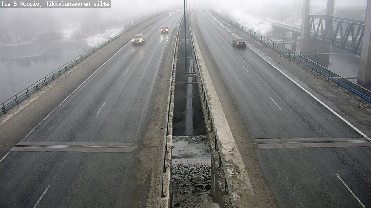 Weather Camera Image Road 5 Kuopio, Tikkalansaari, Kuopio, Pohjois-Savo