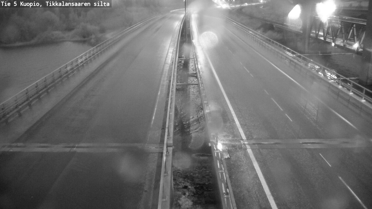 Weather Camera Image Road 5 Kuopio, Tikkalansaari, Kuopio, Pohjois-Savo