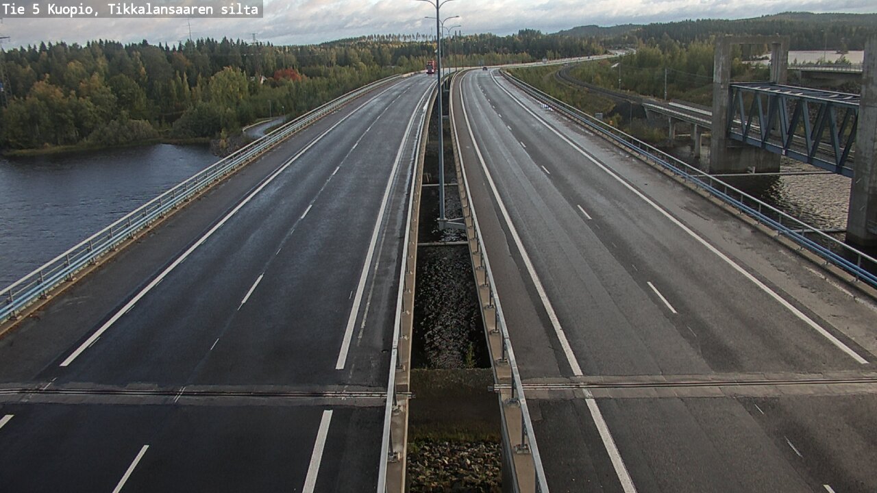 Weather Camera Image Väg 5 Kuopio, Tikkalansaari, Kuopio, Pohjois-Savo