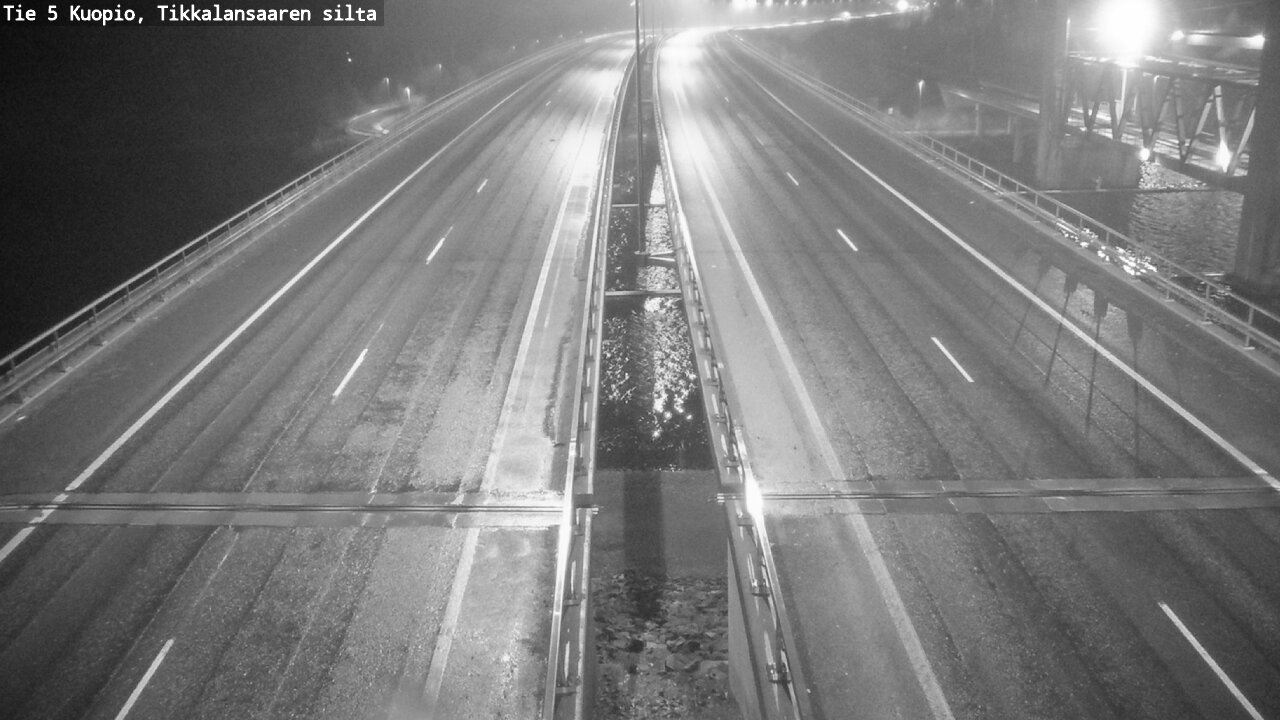 Weather Camera Image Road 5 Kuopio, Tikkalansaari, Kuopio, Pohjois-Savo