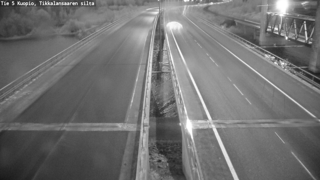 Weather Camera Image Road 5 Kuopio, Tikkalansaari, Kuopio, Pohjois-Savo