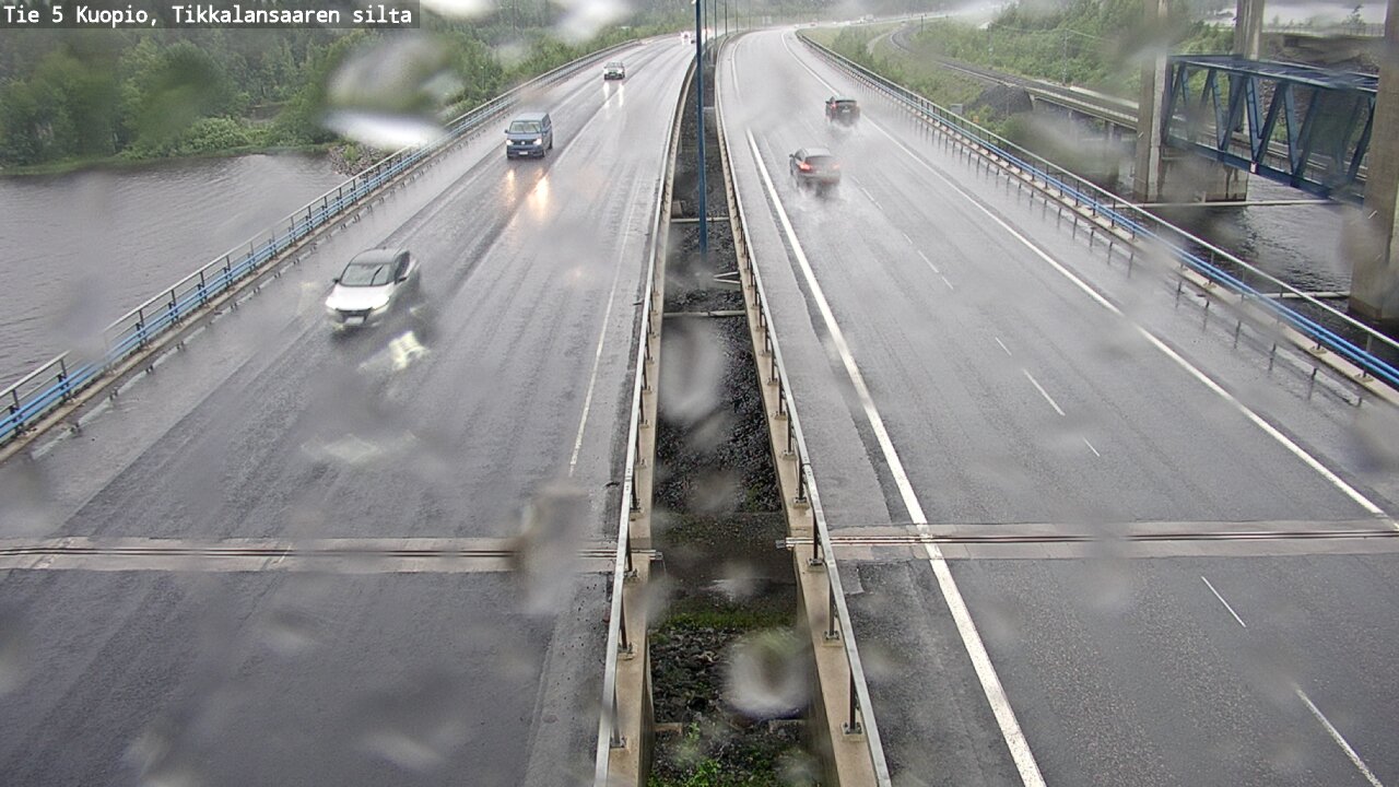Weather Camera Image Road 5 Kuopio, Tikkalansaari, Kuopio, Pohjois-Savo