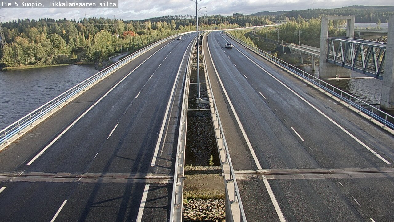 Weather Camera Image Väg 5 Kuopio, Tikkalansaari, Kuopio, Pohjois-Savo