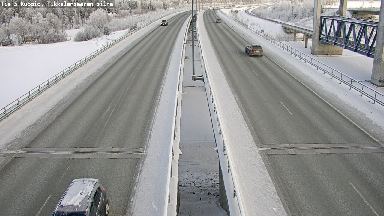 Weather Camera Image Väg 5 Kuopio, Tikkalansaari, Kuopio, Pohjois-Savo