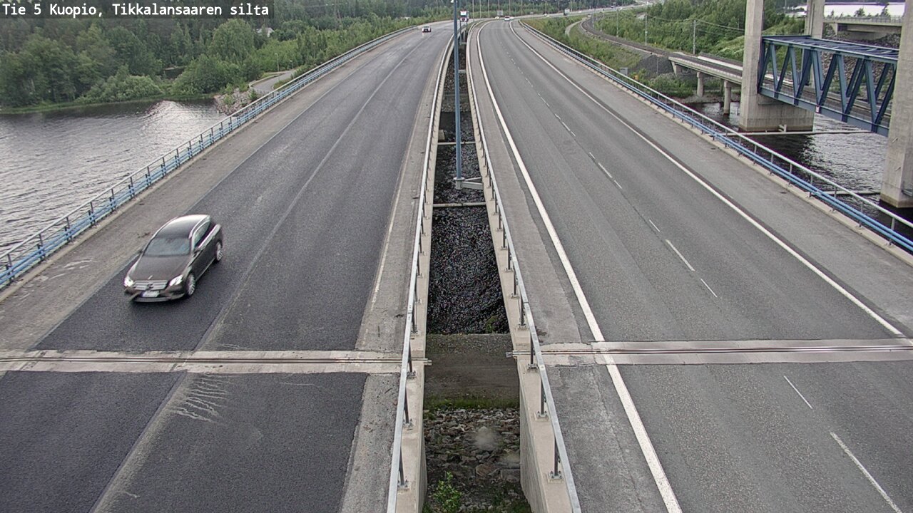 Weather Camera Image Road 5 Kuopio, Tikkalansaari, Kuopio, Pohjois-Savo