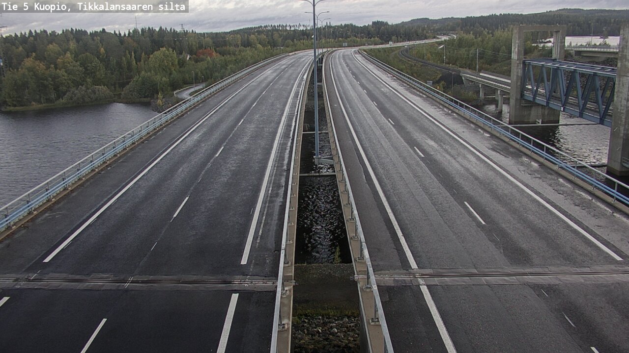Weather Camera Image Väg 5 Kuopio, Tikkalansaari, Kuopio, Pohjois-Savo