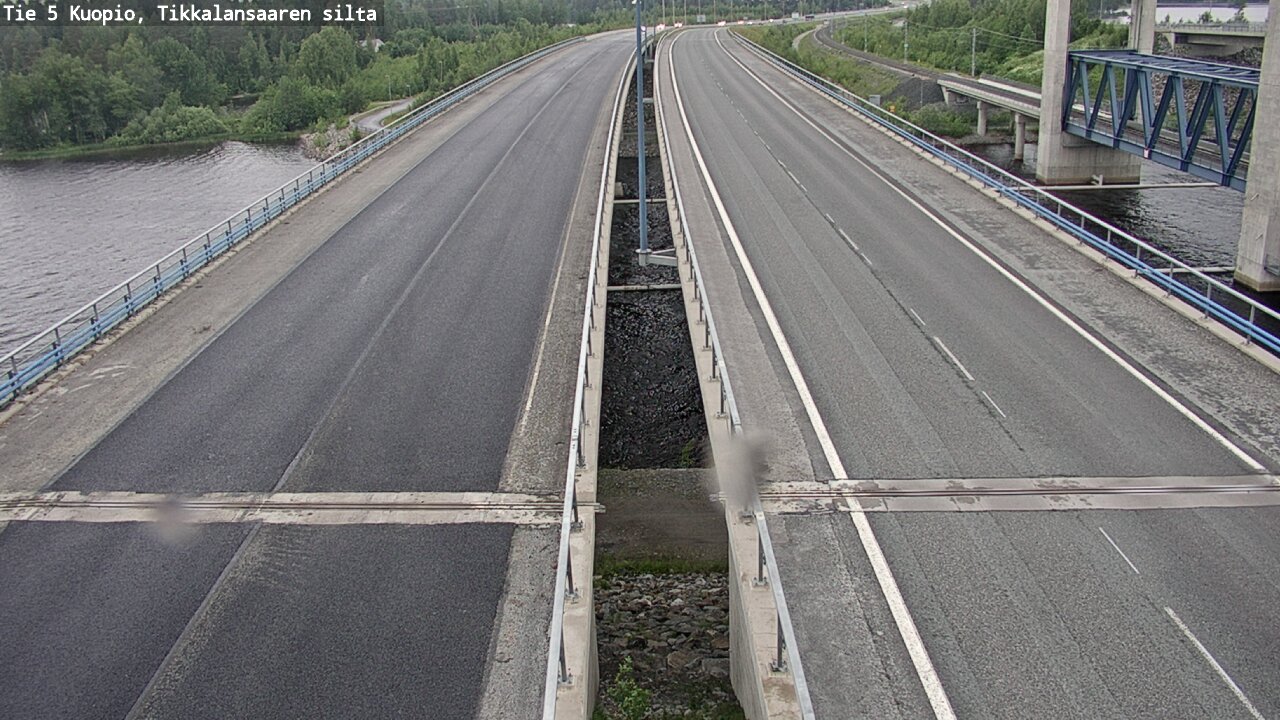 Weather Camera Image Road 5 Kuopio, Tikkalansaari, Kuopio, Pohjois-Savo