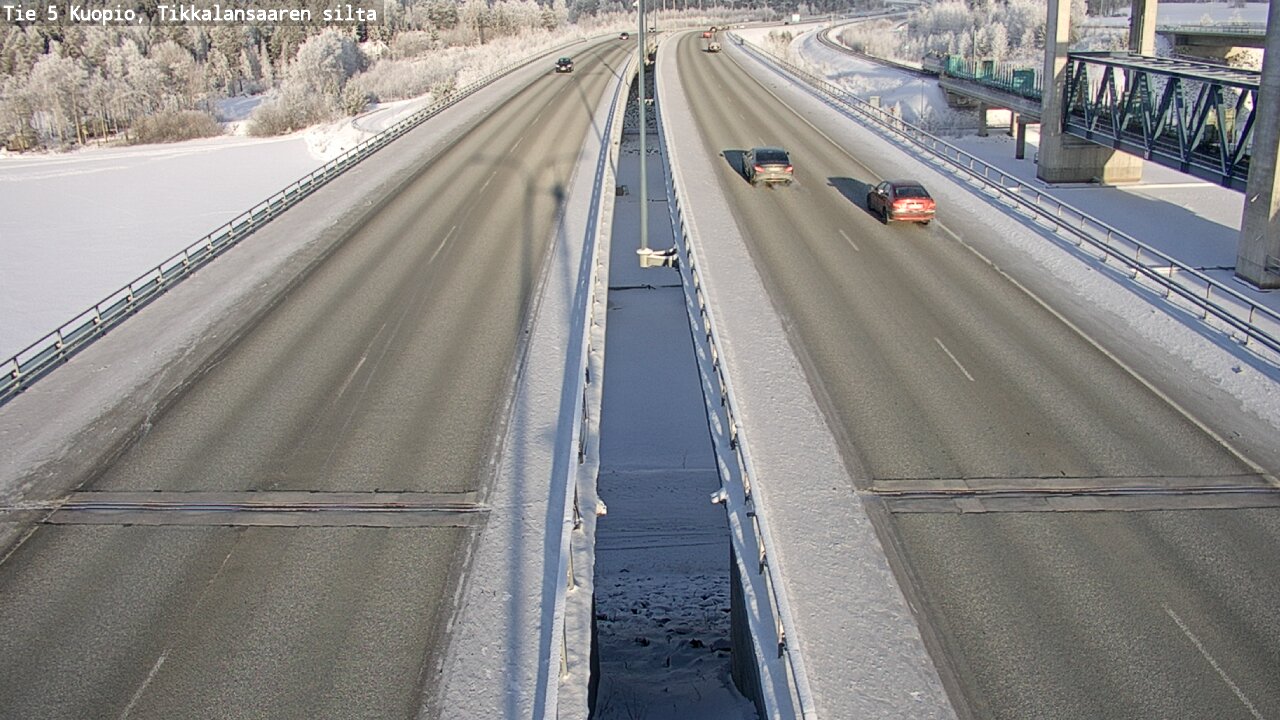 Weather Camera Image Väg 5 Kuopio, Tikkalansaari, Kuopio, Pohjois-Savo