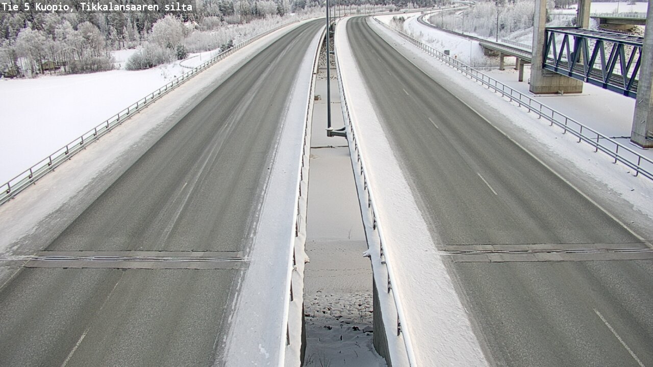 Weather Camera Image Väg 5 Kuopio, Tikkalansaari, Kuopio, Pohjois-Savo