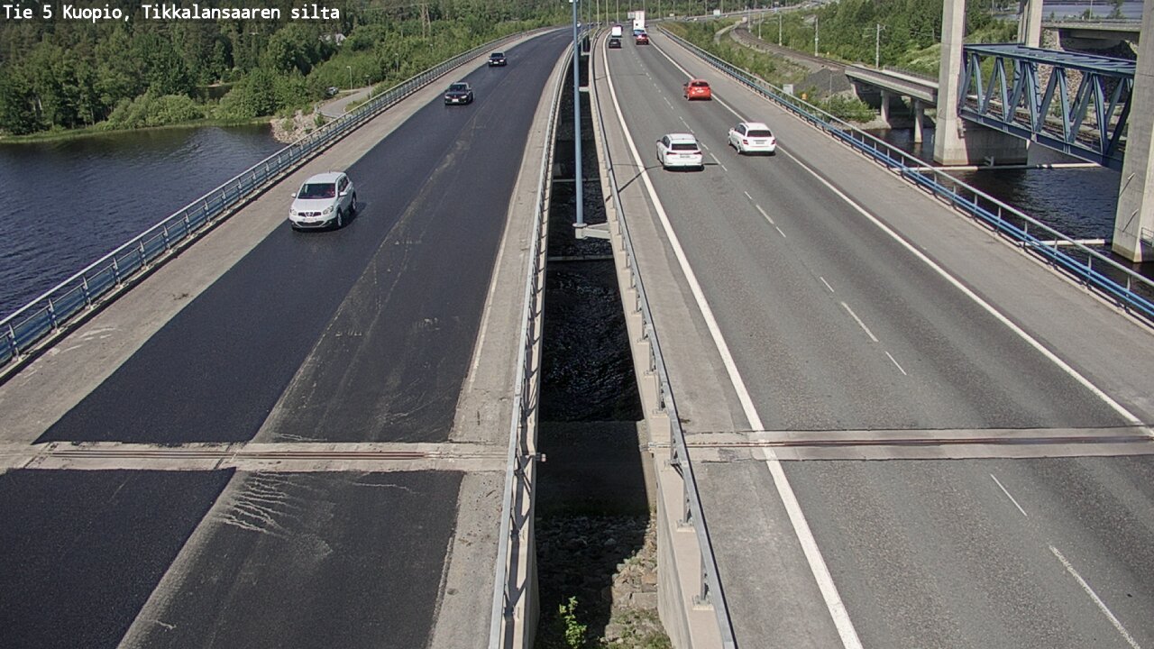 Weather Camera Image Road 5 Kuopio, Tikkalansaari, Kuopio, Pohjois-Savo