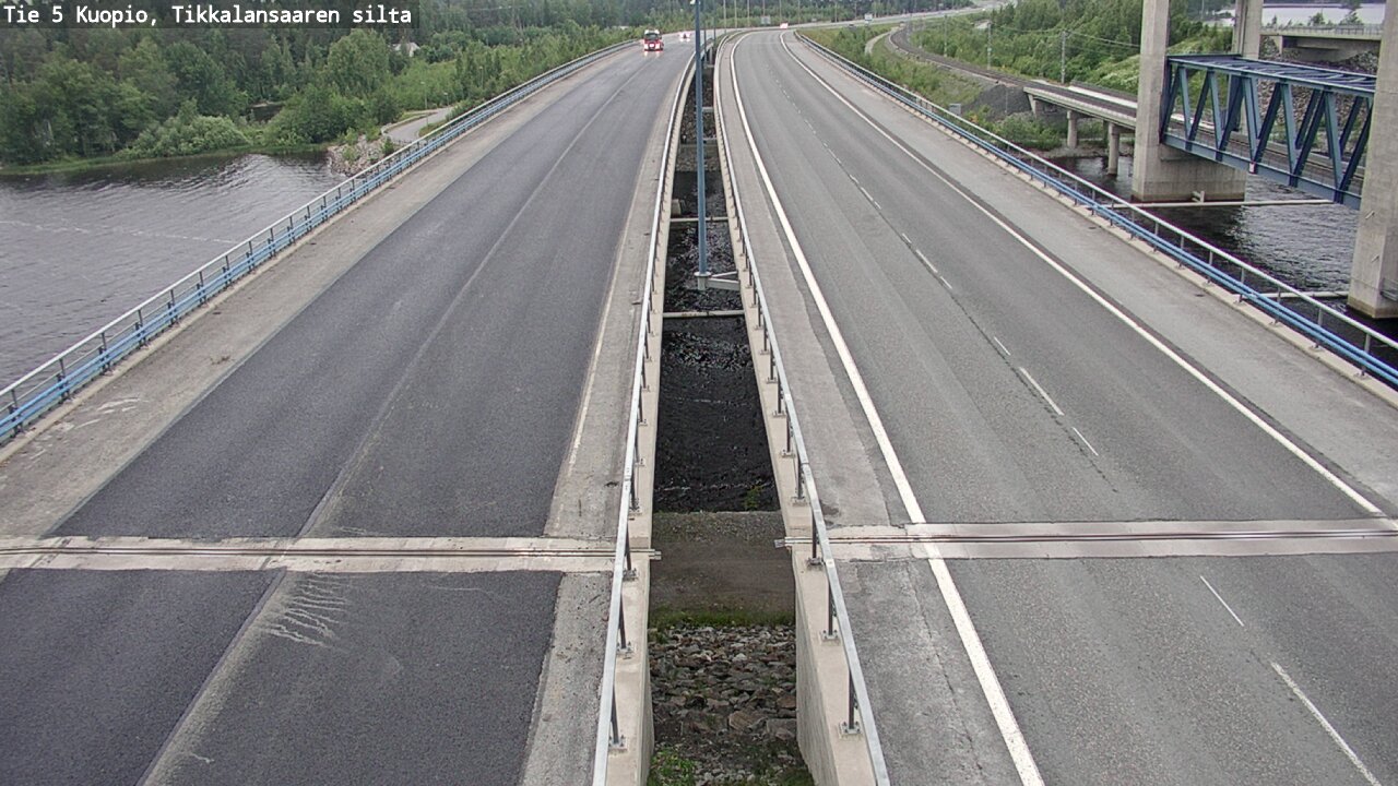 Weather Camera Image Road 5 Kuopio, Tikkalansaari, Kuopio, Pohjois-Savo