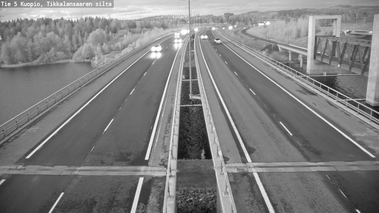Weather Camera Image Väg 5 Kuopio, Tikkalansaari, Kuopio, Pohjois-Savo
