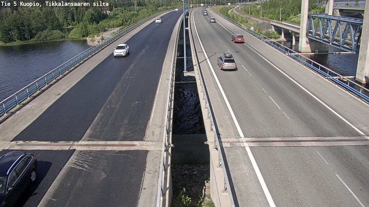 Weather Camera Image Road 5 Kuopio, Tikkalansaari, Kuopio, Pohjois-Savo