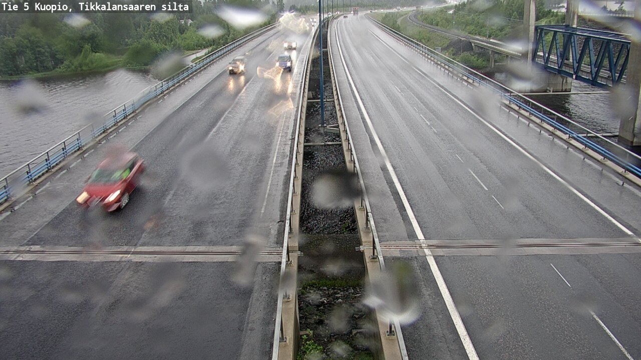 Weather Camera Image Road 5 Kuopio, Tikkalansaari, Kuopio, Pohjois-Savo