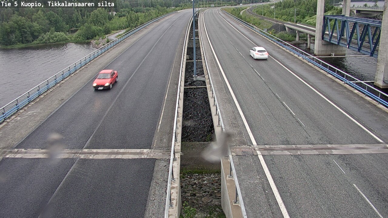 Weather Camera Image Road 5 Kuopio, Tikkalansaari, Kuopio, Pohjois-Savo