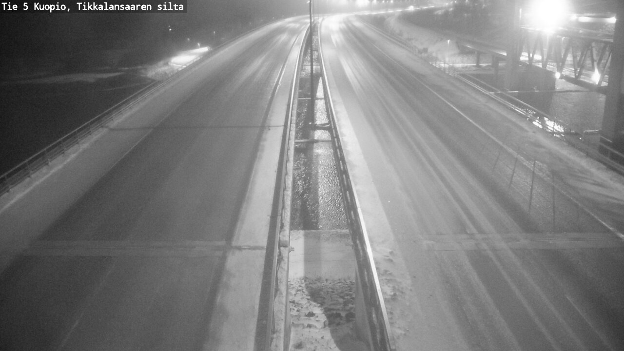 Weather Camera Image Road 5 Kuopio, Tikkalansaari, Kuopio, Pohjois-Savo