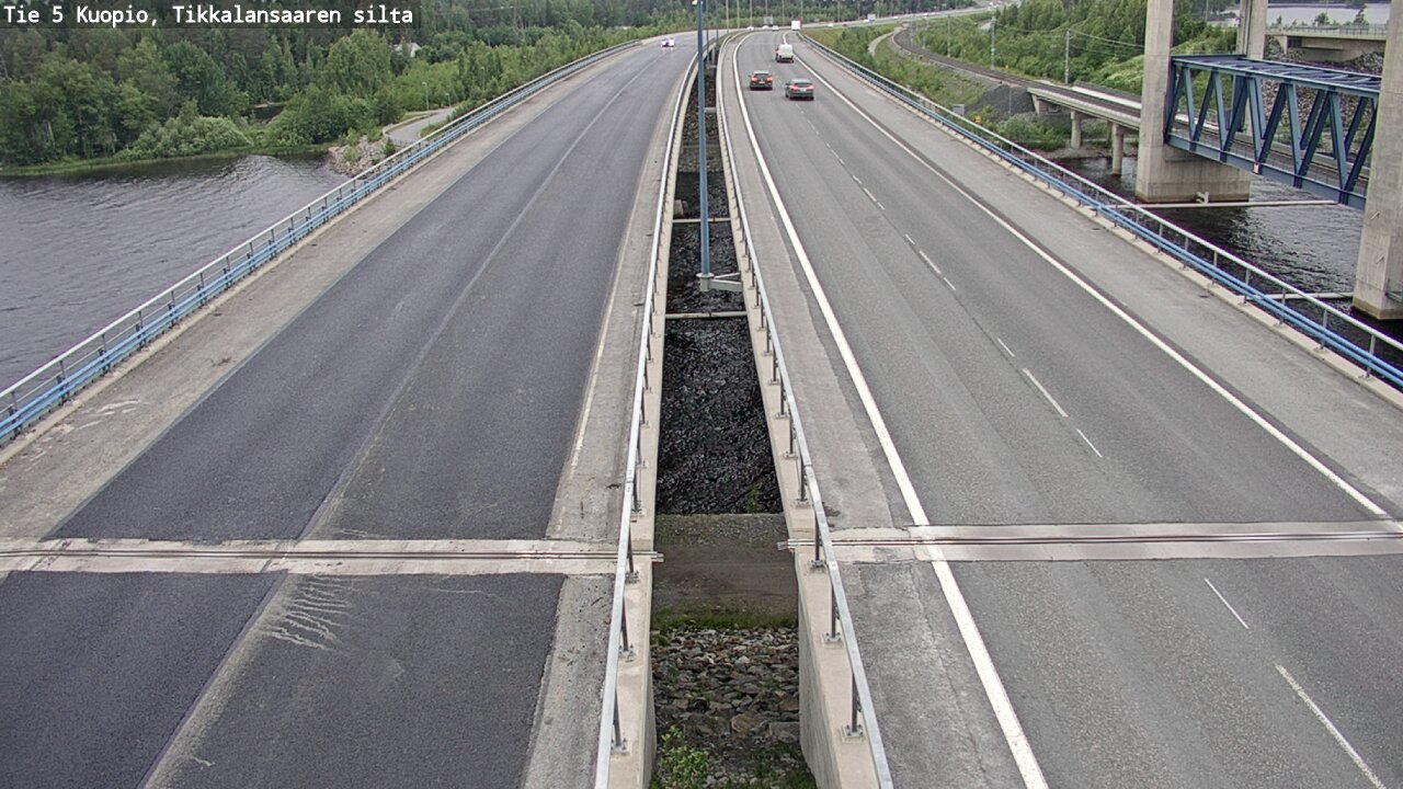Weather Camera Image Road 5 Kuopio, Tikkalansaari, Kuopio, Pohjois-Savo