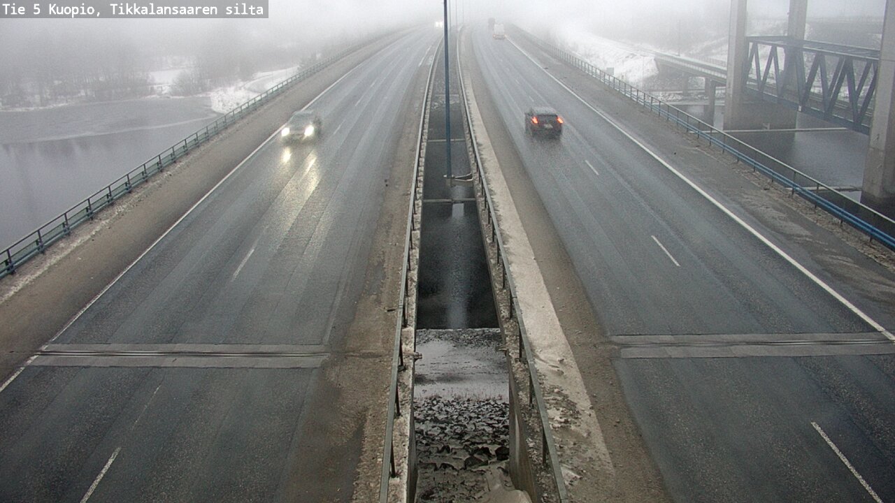 Weather Camera Image Road 5 Kuopio, Tikkalansaari, Kuopio, Pohjois-Savo