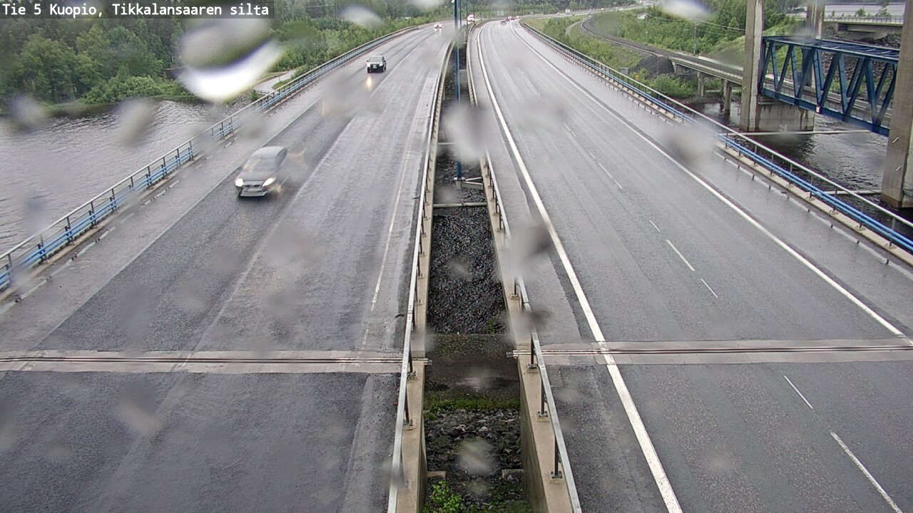 Weather Camera Image Road 5 Kuopio, Tikkalansaari, Kuopio, Pohjois-Savo