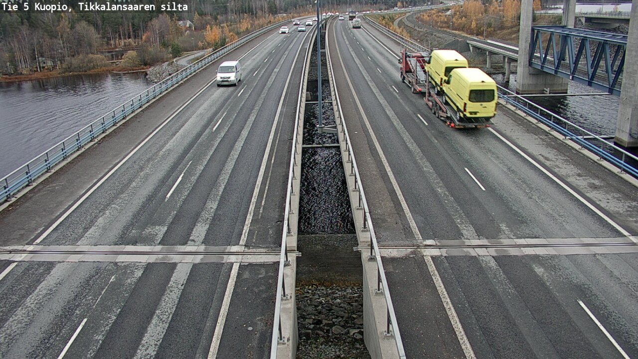 Weather Camera Image Väg 5 Kuopio, Tikkalansaari, Kuopio, Pohjois-Savo