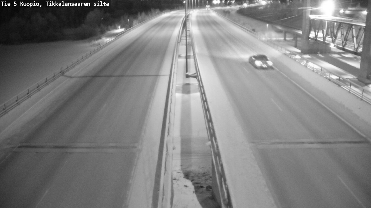 Weather Camera Image Road 5 Kuopio, Tikkalansaari, Kuopio, Pohjois-Savo
