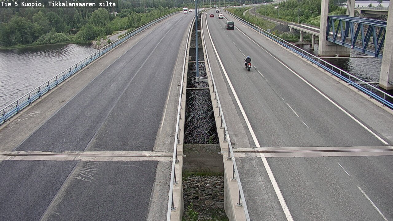 Weather Camera Image Road 5 Kuopio, Tikkalansaari, Kuopio, Pohjois-Savo