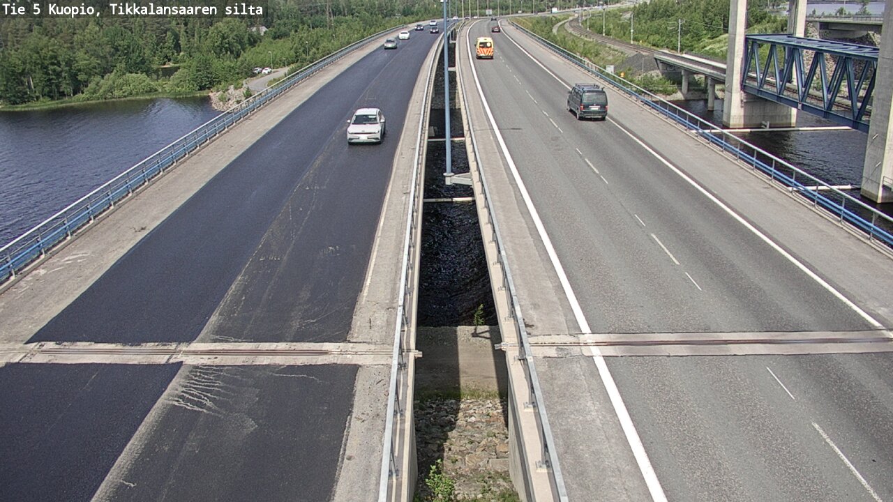 Weather Camera Image Road 5 Kuopio, Tikkalansaari, Kuopio, Pohjois-Savo