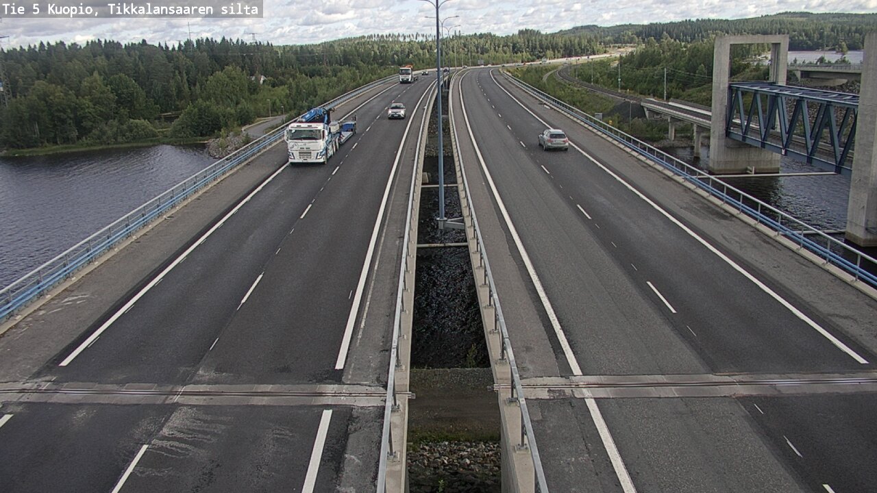 Kelikamerat Kuva Tie 5 Kuopio, Tikkalansaari, Kuopio, Pohjois-Savo