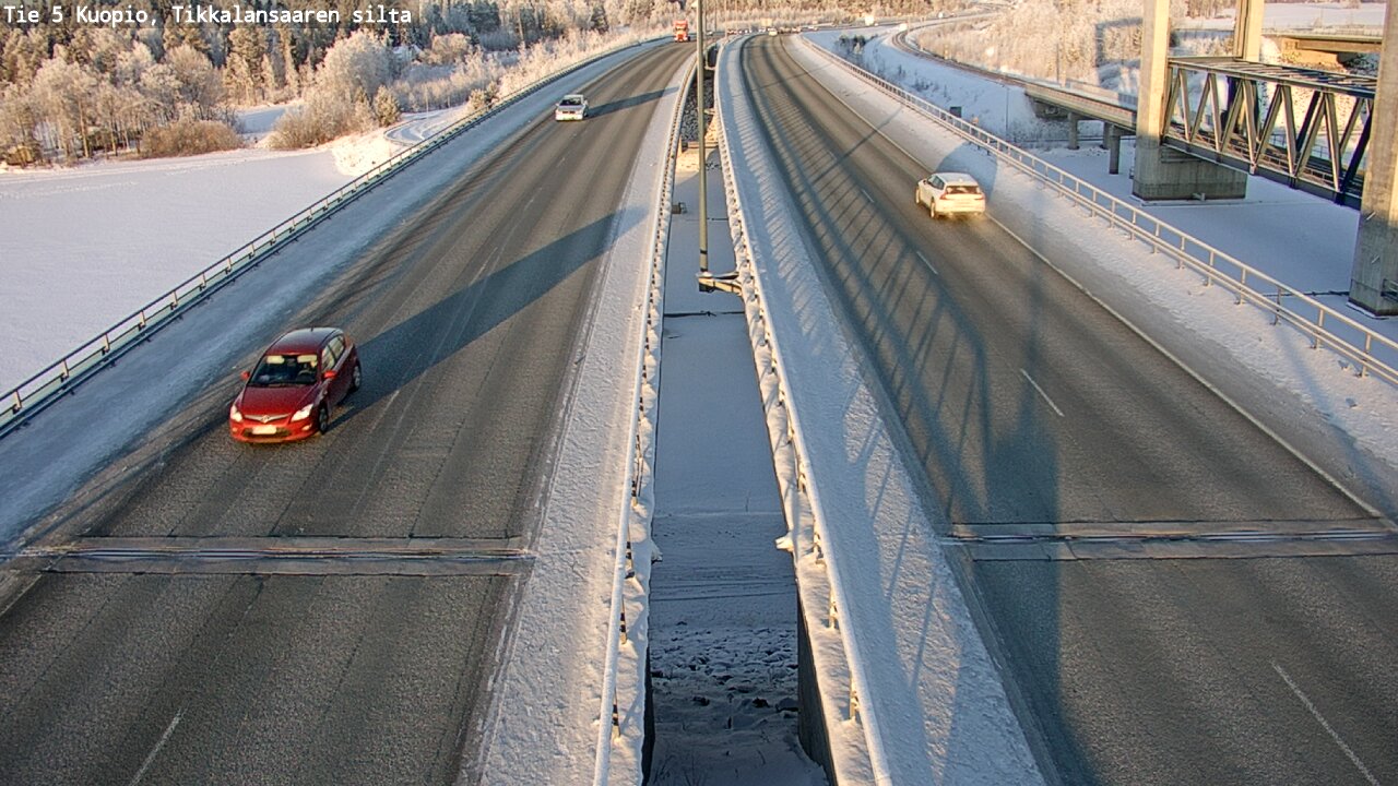 Weather Camera Image Väg 5 Kuopio, Tikkalansaari, Kuopio, Pohjois-Savo