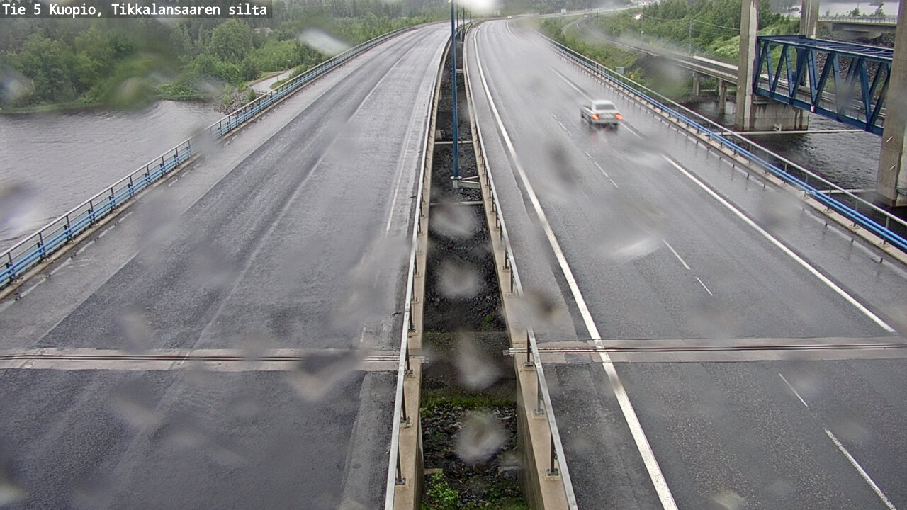 Weather Camera Image Road 5 Kuopio, Tikkalansaari, Kuopio, Pohjois-Savo