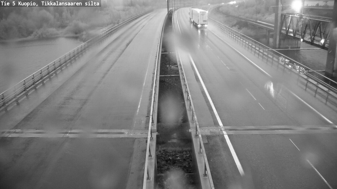 Weather Camera Image Road 5 Kuopio, Tikkalansaari, Kuopio, Pohjois-Savo
