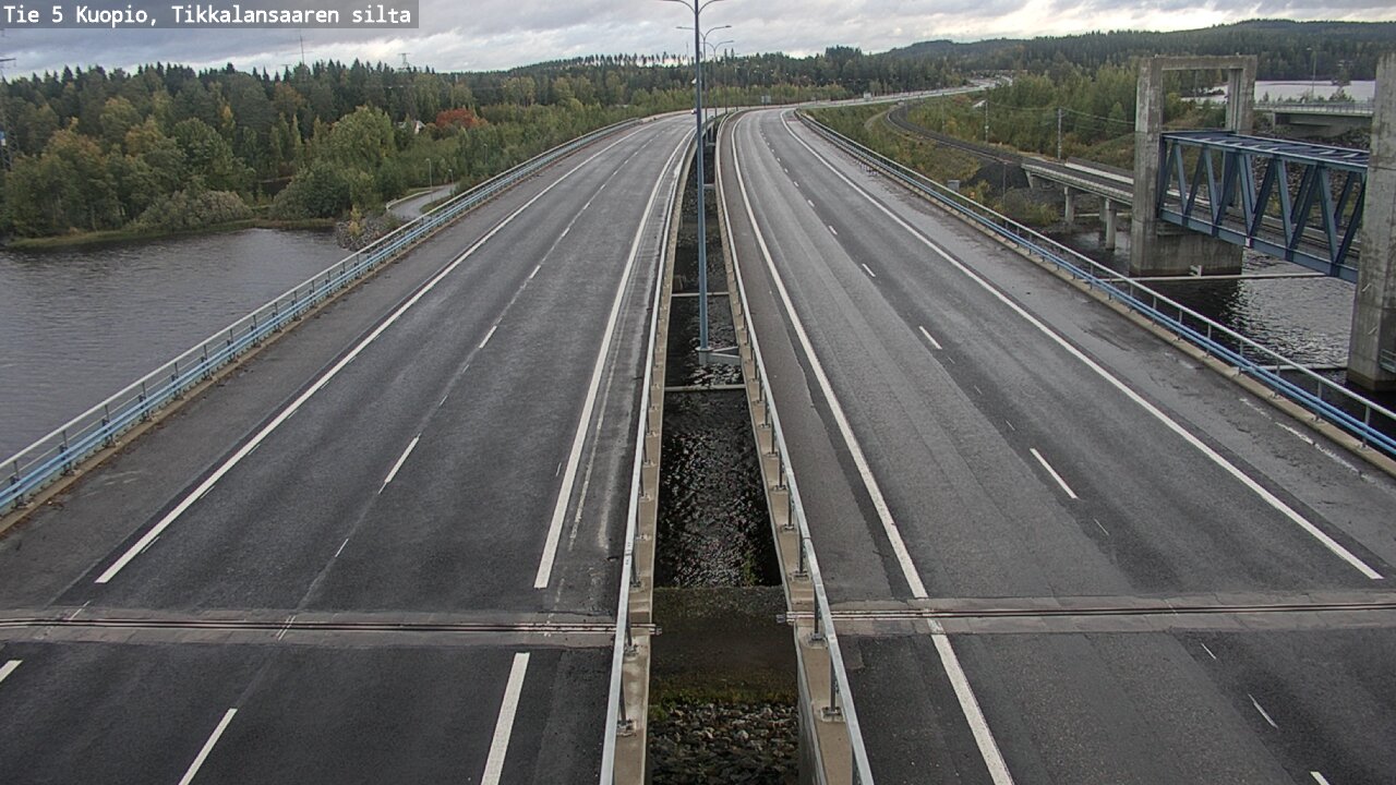 Weather Camera Image Väg 5 Kuopio, Tikkalansaari, Kuopio, Pohjois-Savo