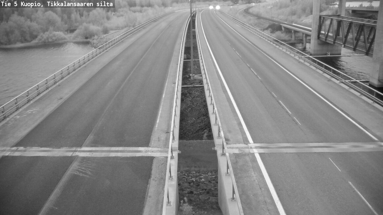Weather Camera Image Road 5 Kuopio, Tikkalansaari, Kuopio, Pohjois-Savo