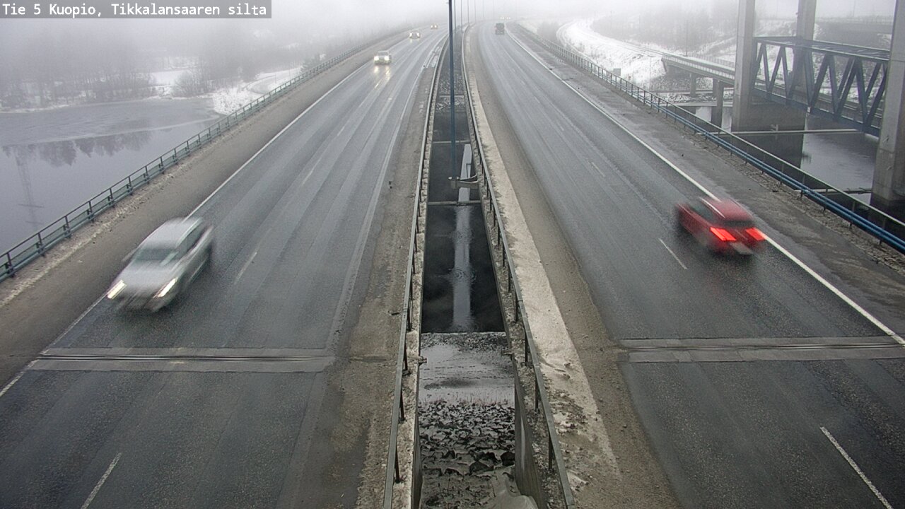 Weather Camera Image Road 5 Kuopio, Tikkalansaari, Kuopio, Pohjois-Savo