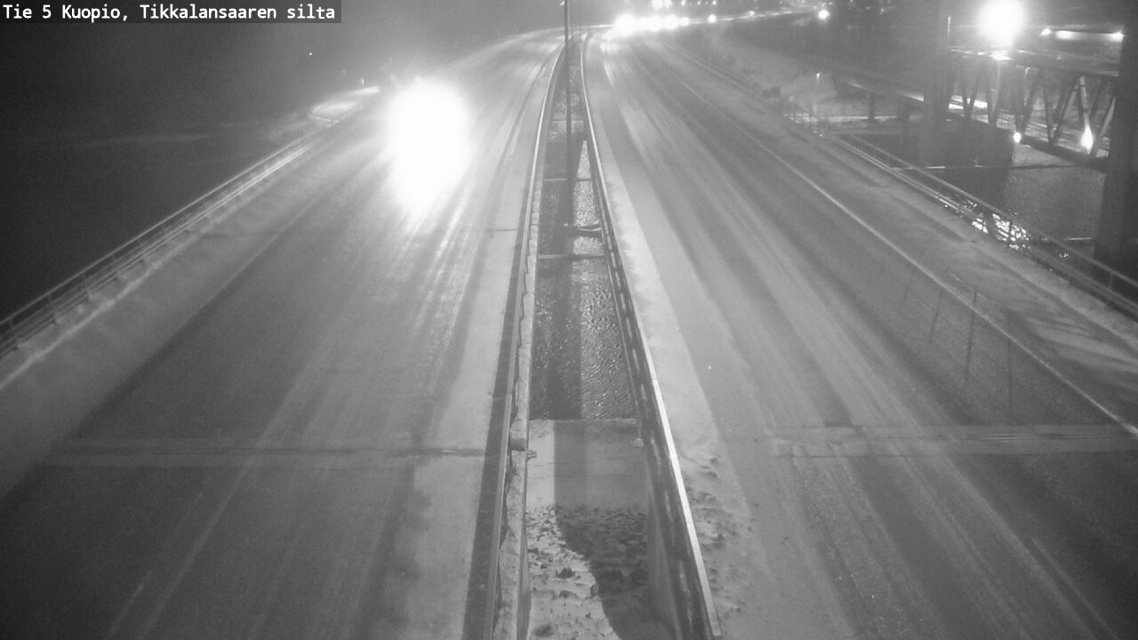 Weather Camera Image Road 5 Kuopio, Tikkalansaari, Kuopio, Pohjois-Savo