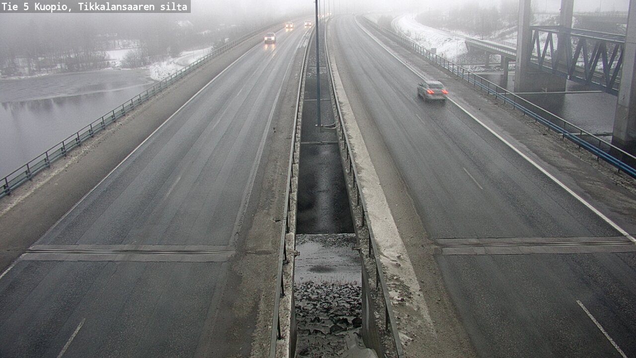 Weather Camera Image Road 5 Kuopio, Tikkalansaari, Kuopio, Pohjois-Savo