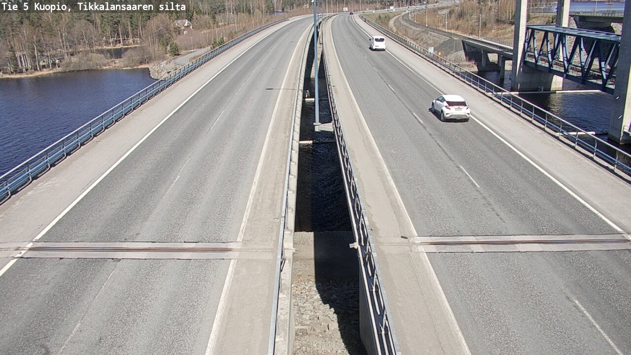 Weather Camera Image Väg 5 Kuopio, Tikkalansaari, Kuopio, Pohjois-Savo